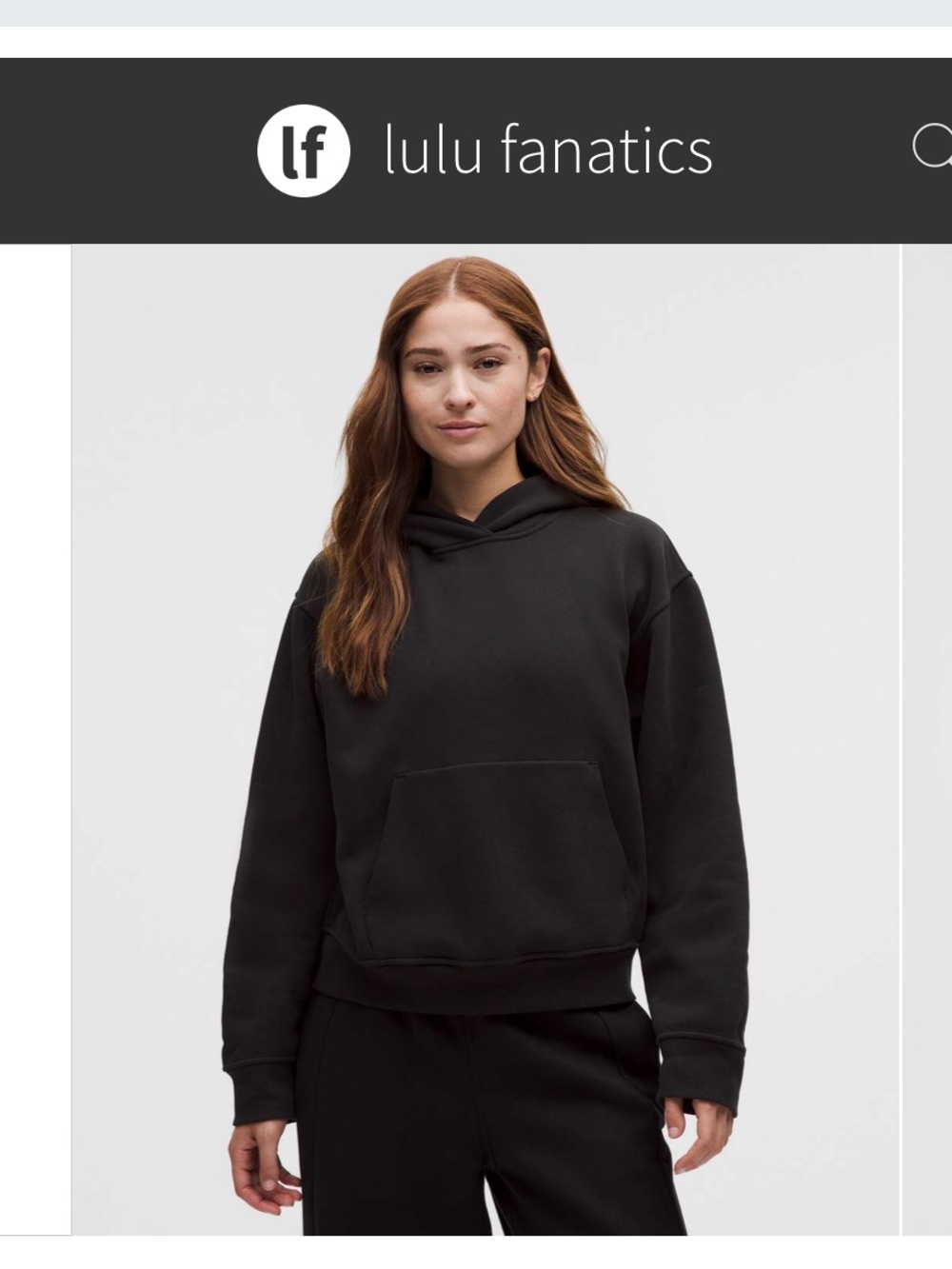 NWT Lululemon Womens Steady State Oversized Hoodie Sz Medium Black
